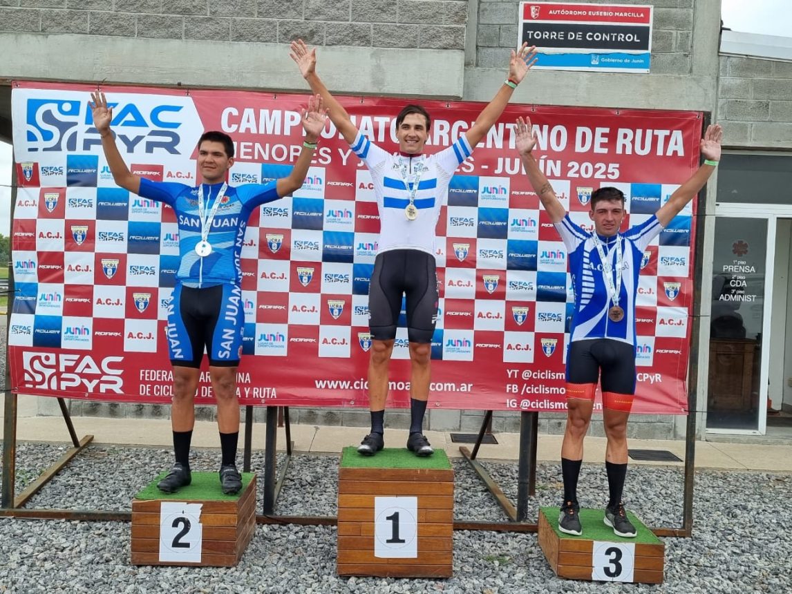 San Juan arrasó en el Campeonato Argentino de Ciclismo de Ruta y quedó en lo más alto del medallero