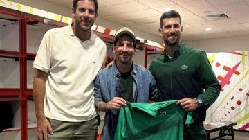 Qué dijo Novak Djokovic al ver a Messi en la tribuna del Hard Rock Stadium