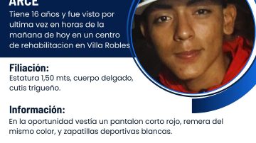 Buscan a un adolescente del B° Belén, visto por última vez en un centro de rehabilitación