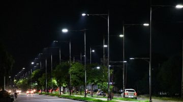 La Municipalidad recuperó más 11000 metros del alumbrado público en el acceso sur afectados por vandalismo