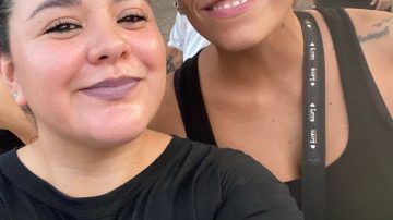 Anita Espósito regresó a Santiago del Estero para celebrar el carnaval en Los Núñez