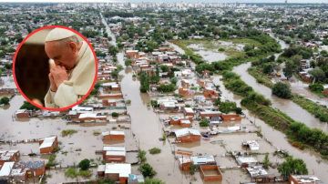 El Papa Francisco manifestó su solidaridad con las víctimas de las inundaciones en Bahía Blanca