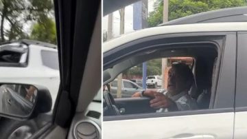 VIDEO: Conductor enfurecido embistió un auto tras una discusión y perdió su licencia