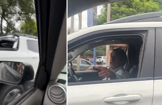 VIDEO: Conductor enfurecido embistió un auto tras una discusión y perdió su licencia