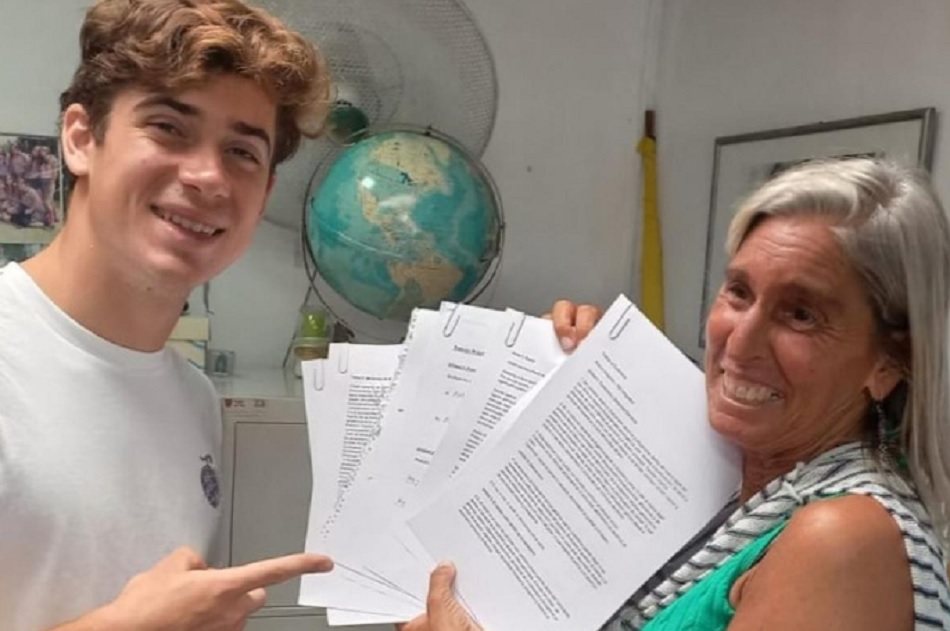 Materia pendiente: Franco Colapinto terminó la secundaria en medio de su acelerada agenda