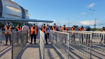 Fue a ver a Central Córdoba, lo detuvieron por violencia de género y atacó a un policía
