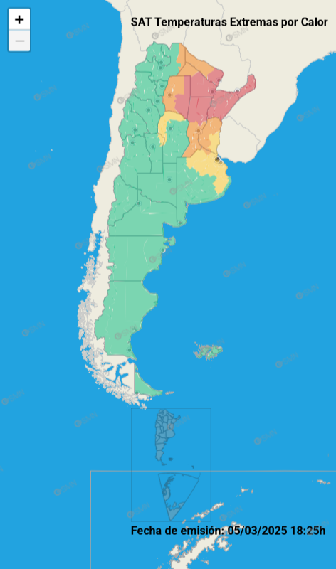 Temperaturas extremas en Santiago del Estero