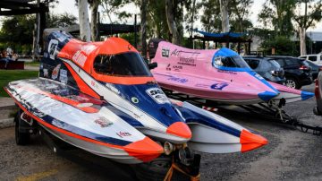Arribaron a Las Termas las máquinas de la Fórmula 1 Powerboat y el Jet Pro Evolution