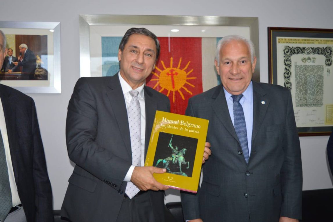 El chozno nieto del general Manuel Belgrano visitó Santiago del Estero