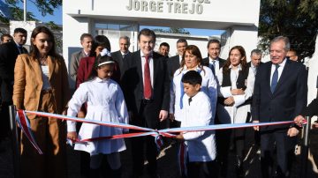 El mensaje de Zamora al inaugurar escuelas y otras obras en el interior: “Que el amor supere al odio y la esperanza a las frustraciones”