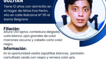 Buscan dar con el paradero de un niño de 12 años  