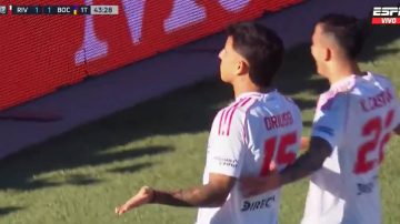 Video: Driussi sigue dulce y pone el 2 a 1 para River en el superclásico