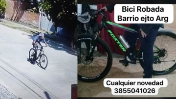 B° Ejército Argentino: le robaron su bicicleta y ofrece recompensa a quien le ayude a recuperarla