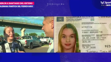 Fanny Treptow, la joven alemana que vino a Santiago hace meses y se volvió fanática de Central Córdoba