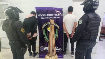 Robaron una docena de escobas de pajas y terminaron presos en la Seccional 45°