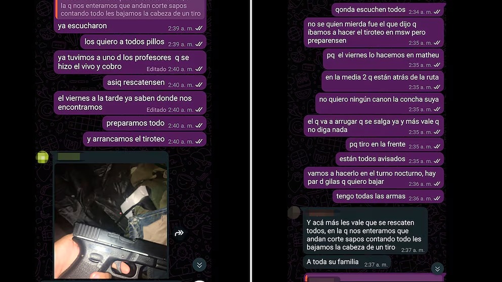 Por medio de WhatsApp, estudiantes planeaban un tiroteo para hoy