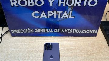 Recuperaron un celular de alta gama, robado de una camioneta al frente al Club Colón