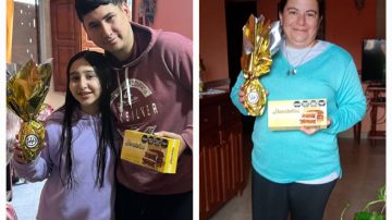 Info del Estero y Hondeños entregaron dulces premios a los ganadores del sorteo de Pascuas