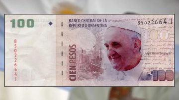 Impulsaron en el Senado la creación de un billete con la imagen del Papa Francisco