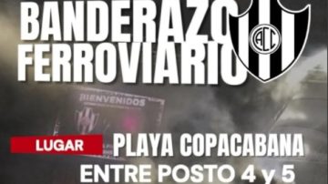 Hinchas de Central Córdoba organizan un banderazo ferroviario en la previa del choque con Flamengo