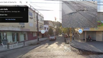 El bache de la Santa Fe casi Pedro León Gallo que preocupa a conductores
