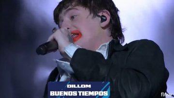 “El día que muera, morirá Milei”, la polémica presentación de Dillom en el Quilmes Rock