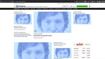 Hackearon el portal del diario Perfil y subieron una foto de Milei con mensajes antisemitas