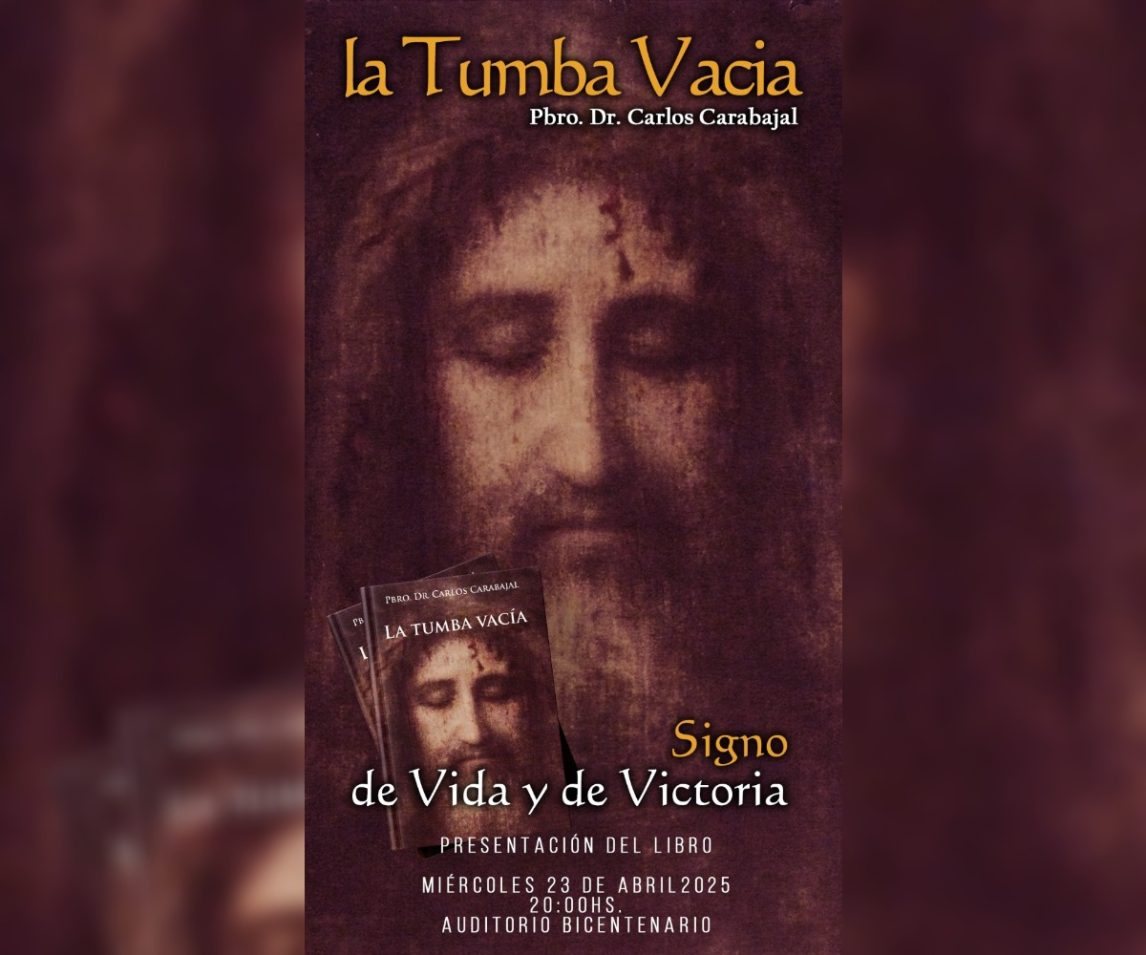 Presentarán en libro del Pbro. Dr. Carlos Carabajal, “La Tumba Vacía”