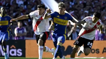 Partidazo en el Monumental, River le gana 2 a 1 a Boca en el primer tiempo
