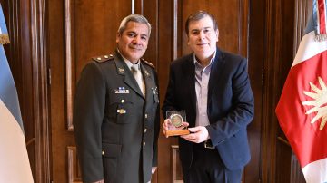 Zamora recibió al nuevo jefe de Gendarmería Nacional en Santiago del Estero