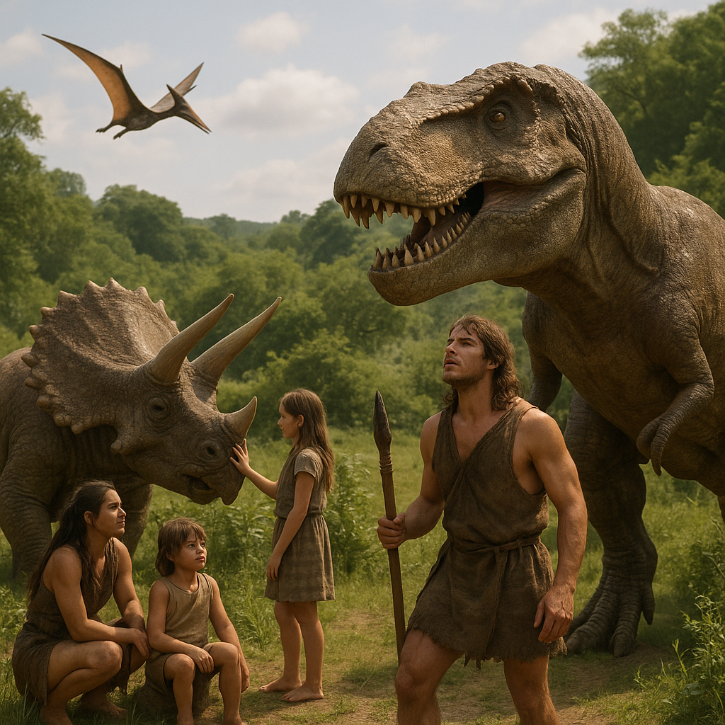 ¡A marzo! Encuesta afirma que hay un 22% de argentinos que piensan que los humanos y los dinosaurios convivieron