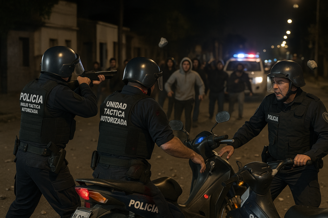 Patota atacó a dos policías que habían acudido por una denuncia en el B° Primera Junta