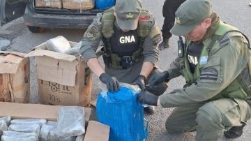 “Son fideos”, dijeron, pero llevaban casi 230 kilos de marihuana