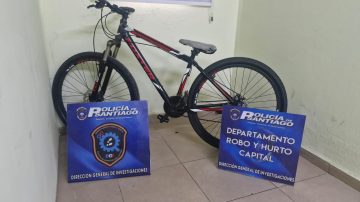Investigación permite recuperar una bicicleta que fue robada en en barrio América del Sur