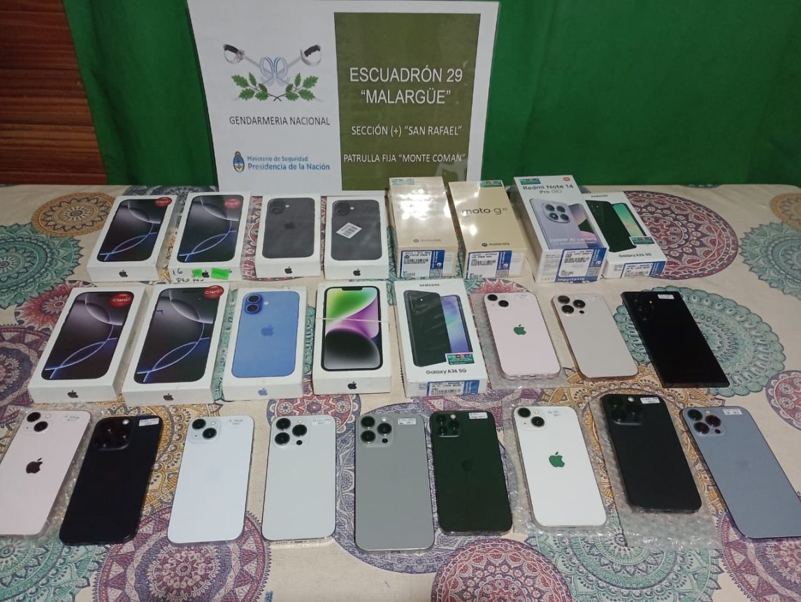 Más de 30 millones en celulares ilegales y droga camuflada en un vehículo