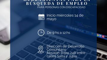 Se dictará un curso para la búsqueda de empleo destinado a personas con discapacidad