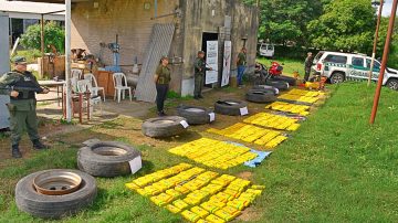 Descubren más de 400 kilos de cocaína en las cubiertas de un camión