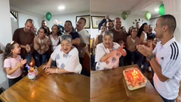 Celebración doble: la emotiva y original manera de una familia para festejar dos cumpleaños