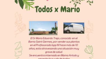 “Todos por Don Mario”: lanzan campaña para ayudar a un querido vendedor que sufrió un grave ACV