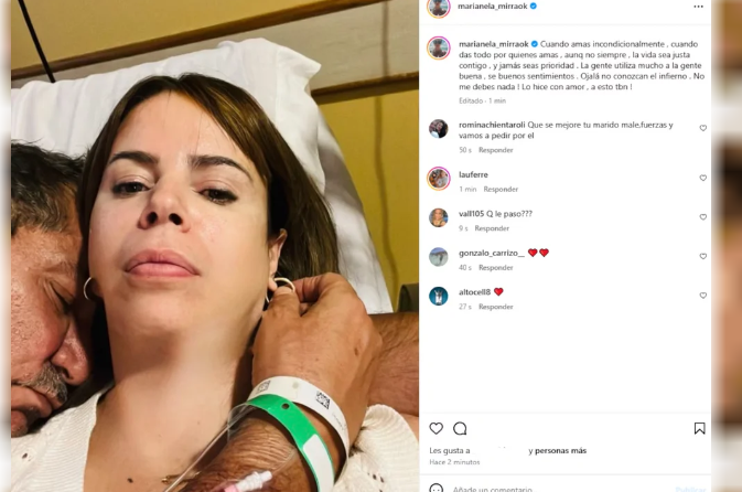 Marianela Mirra mostró a Alperovich en una camilla y le dedicó un mensaje que encendió la polémica: ¿Queda libre?
