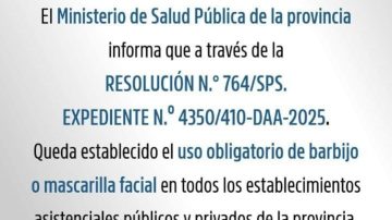 Qué hay detrás del cartel que obliga a usar barbijo en centros de salud y que se volvió viral