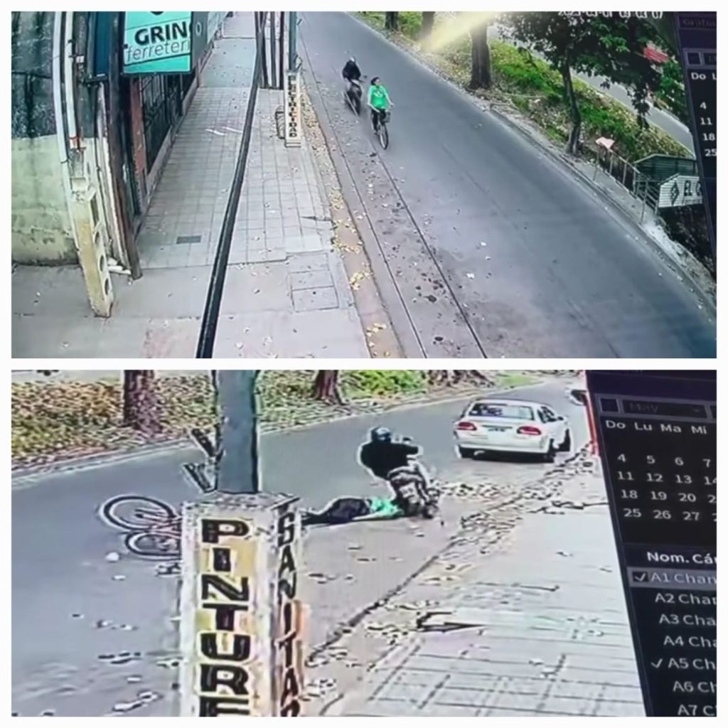 Avenida Aguirre: Motociclista chocó y arrastró a una mujer y la abandonó a su suerte
