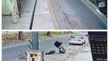 Avenida Aguirre: Motociclista chocó y arrastró a una mujer y la abandonó a su suerte