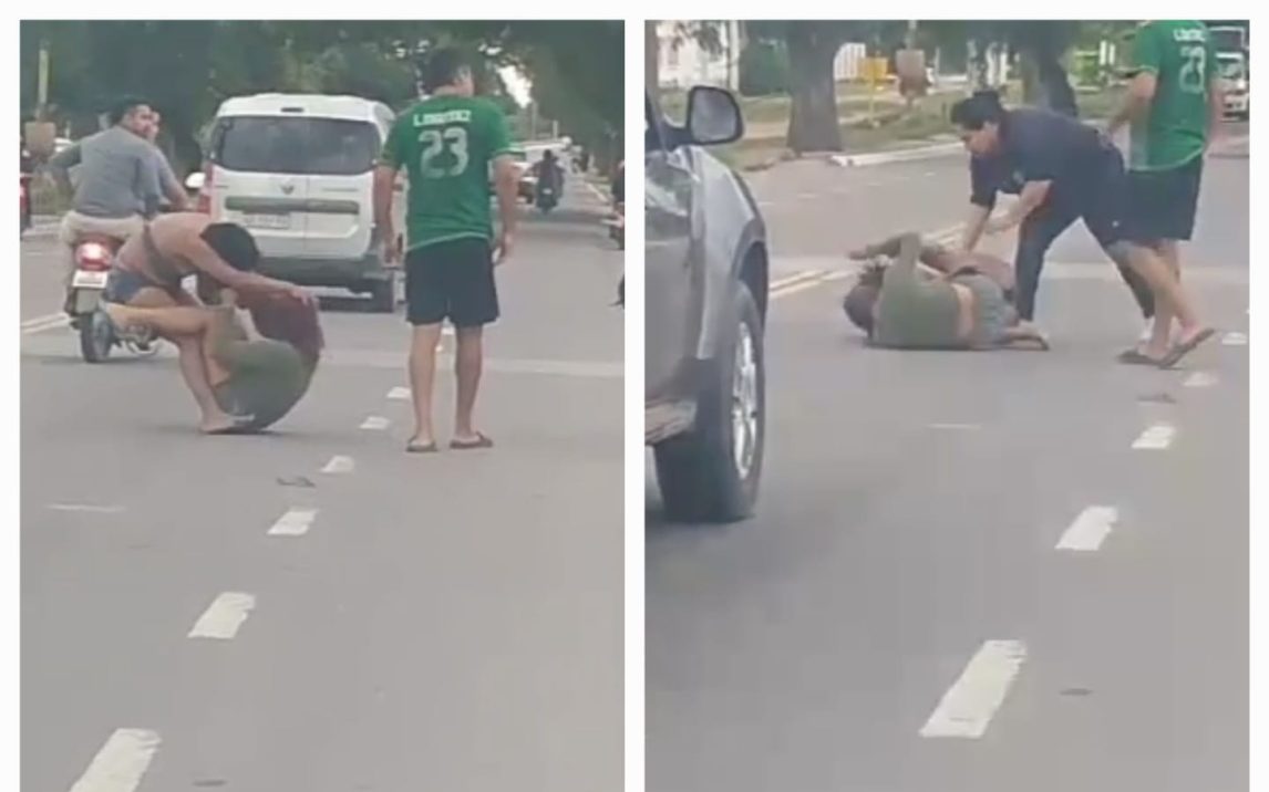 VIDEO|Dos mujeres se trenzaron brutalmente en medio de Avenida Belgrano en La Banda
