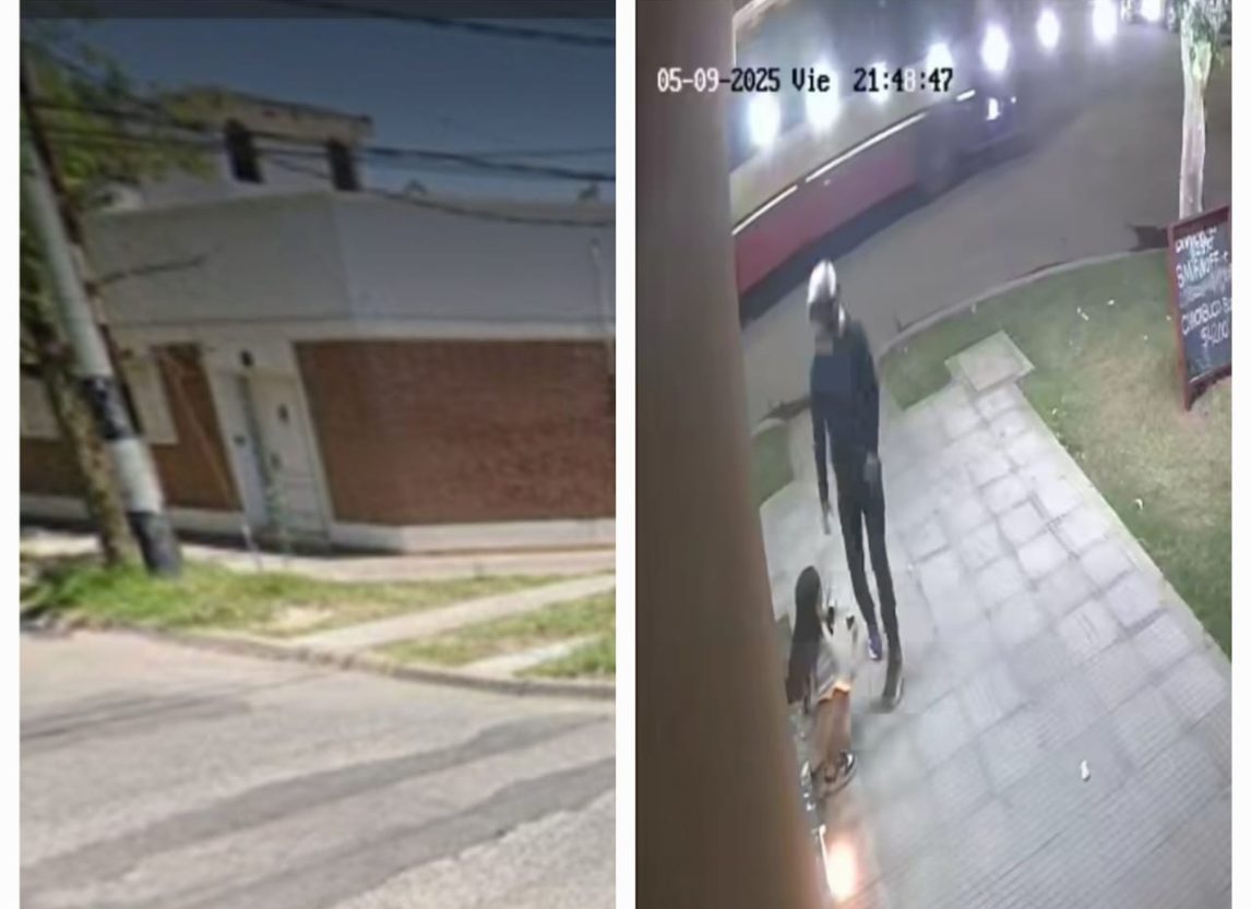 VIDEO | El momento en que un delincuente le arrebató el celular a una nena de 9 años