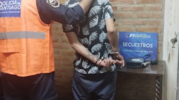 Policía recuperó elementos robados y detuvo a un sospechoso en La Banda