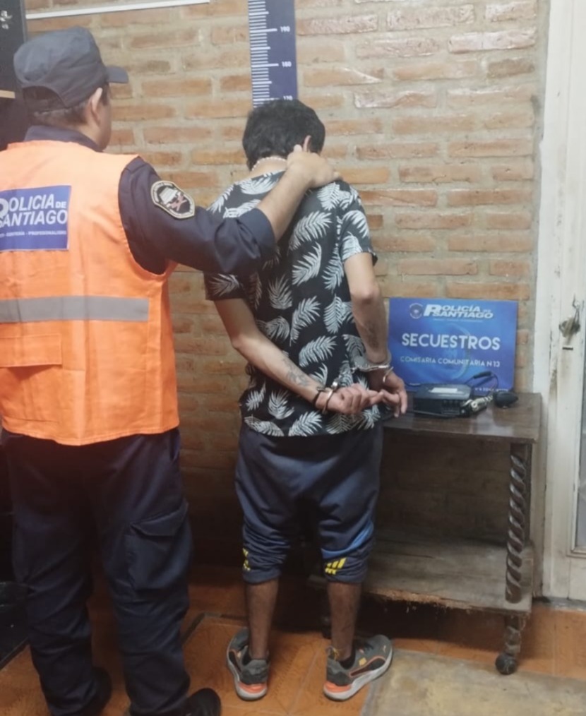 Policía recuperó elementos robados y detuvo a un sospechoso en La Banda