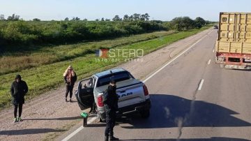 Ruta 34: Un utilitario cambió de carril y chocó con una camioneta en el kilómetro 546