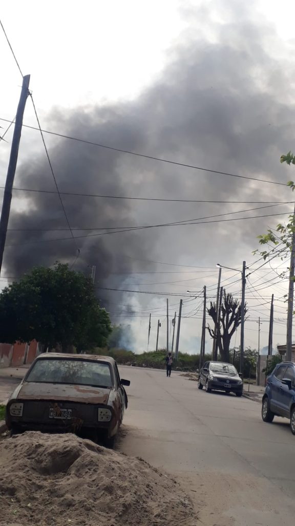 A un mes del último incendio, el fuego se apodera otra vez del predio de ERSA