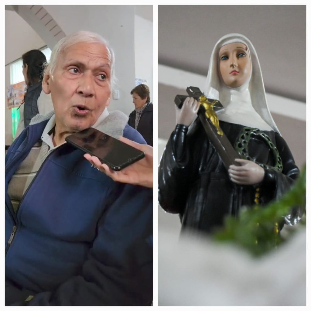 Fe que no conoce de impedimentos: “Soy un devoto de Santa Rita y me gusta venir”